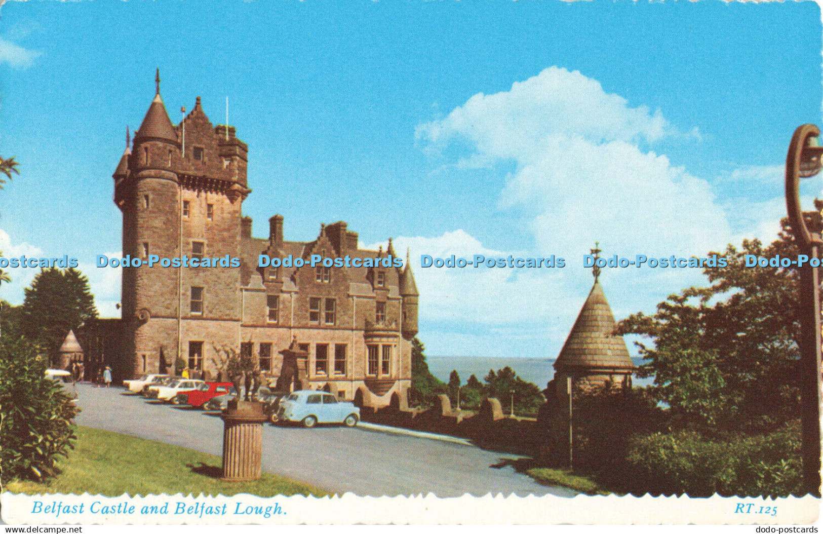 R684139 Belfast Castle and Belfast Lough. Valentine. Valchrome