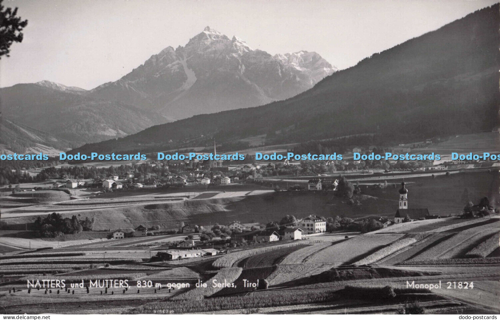 R694797 Tirol. Natters und Mutters. 830 m gegen die Serles. Monopol. Schollhorn