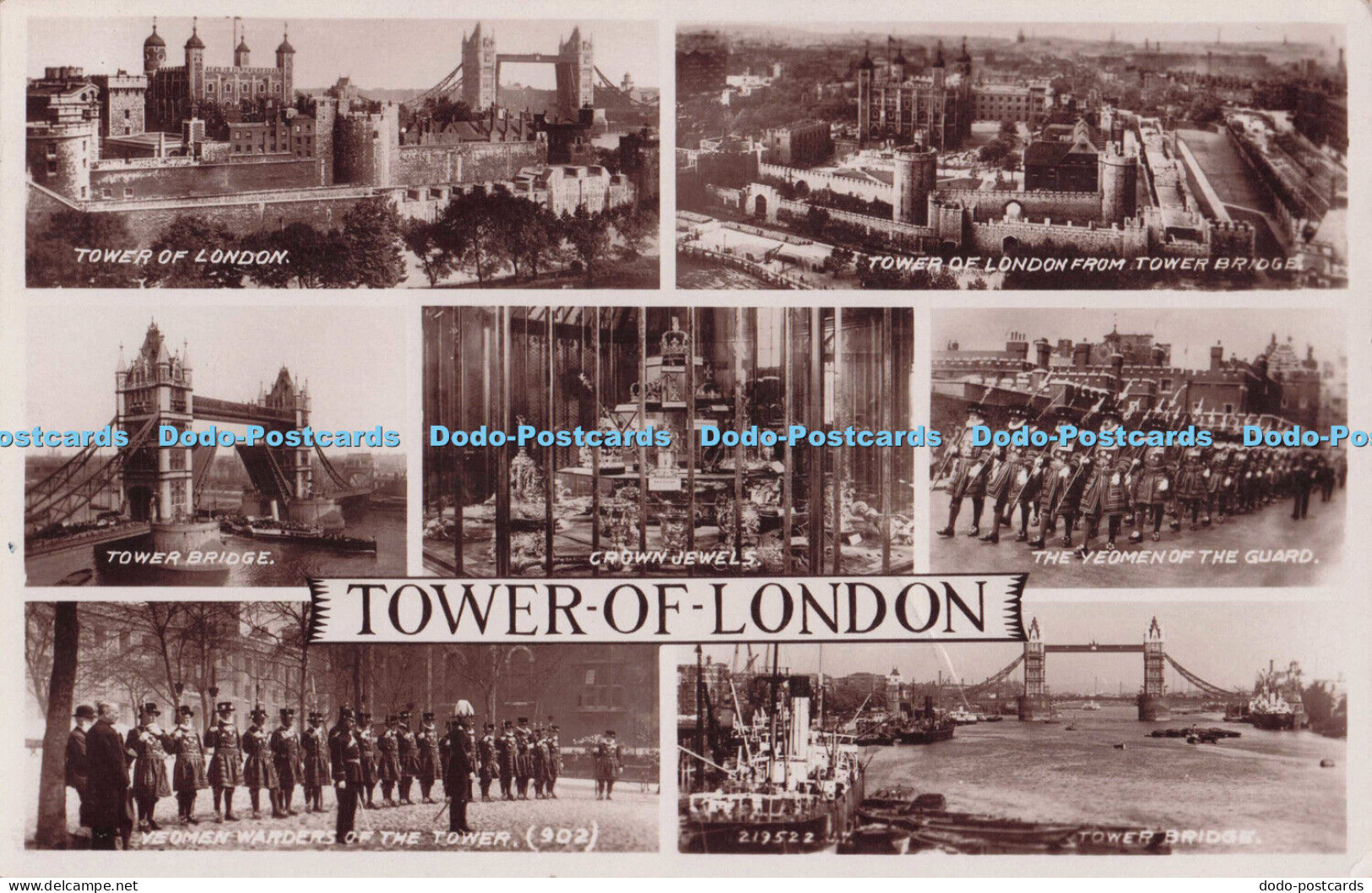 R696025 Tower of London. Tower Bridge. Tower of London. Crown Jewels. Valentine.