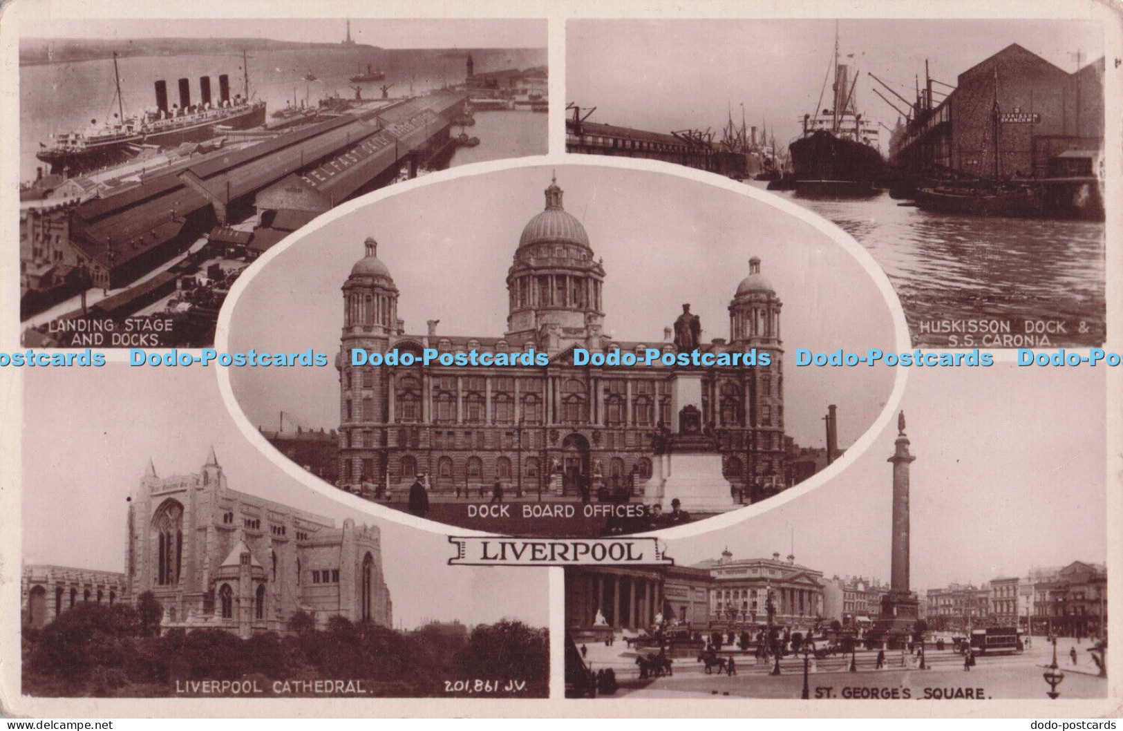 R696390 Liverpool. Liverpool Cathedral. St. George Square. Dock Board Offices. V