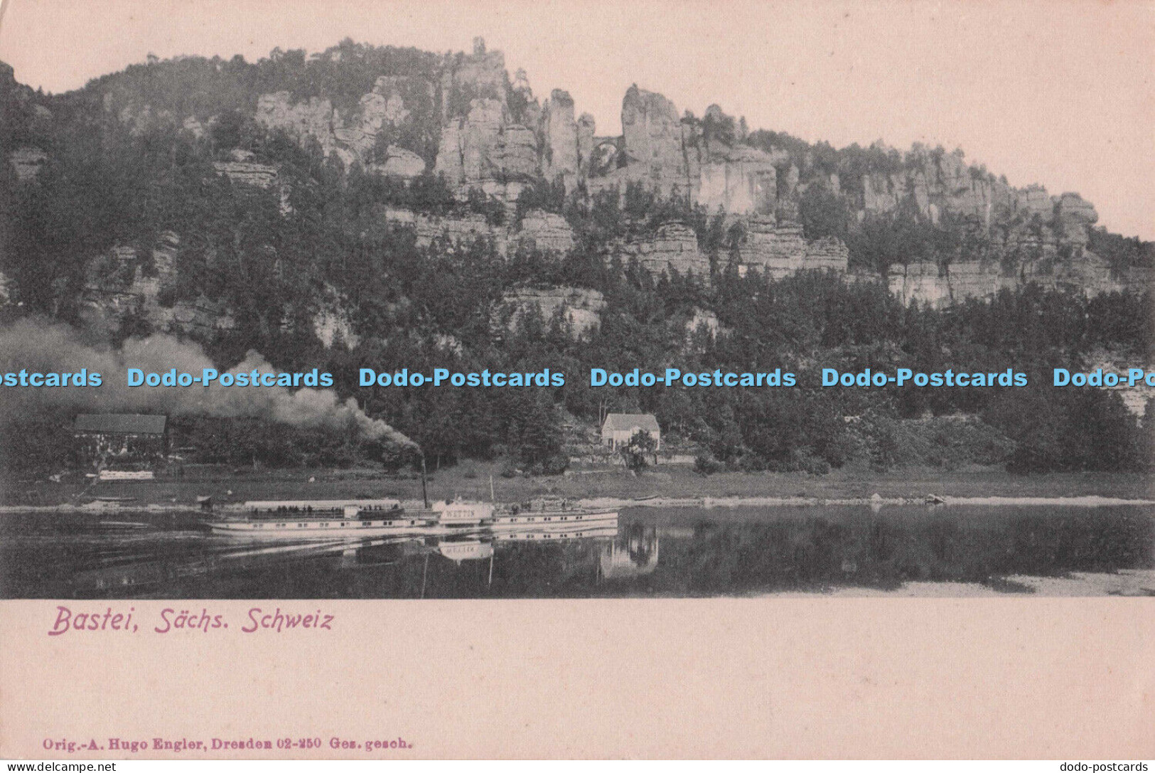 R705339 Bastei. Sachs. Schweiz. A. Hugo Engler