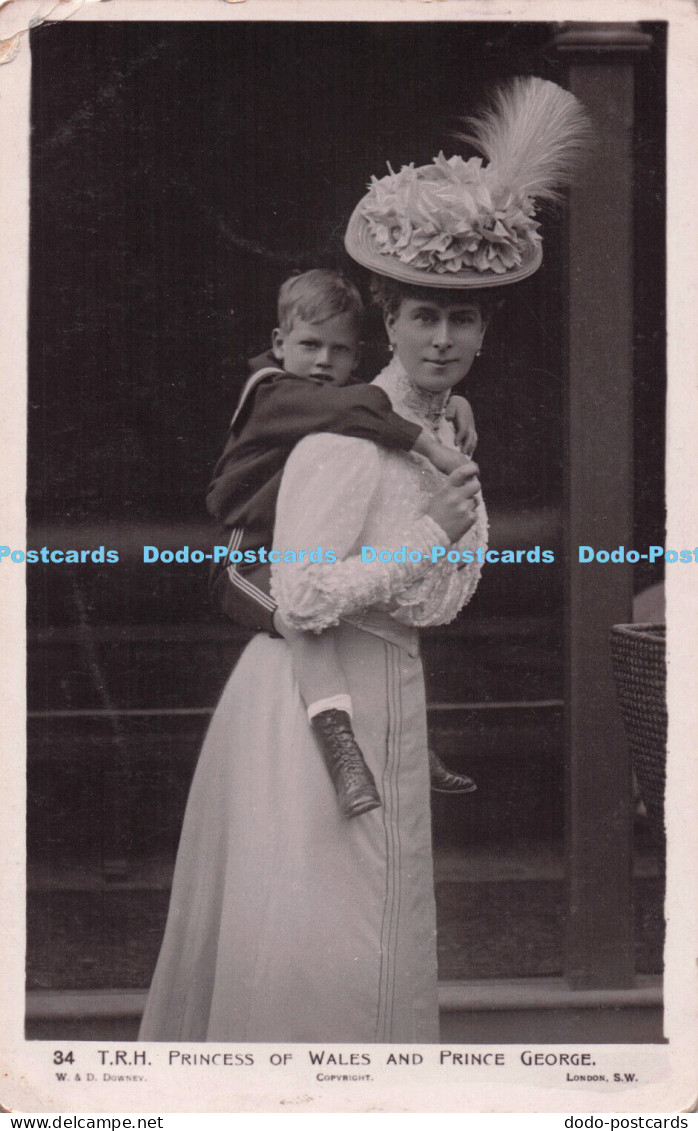 R714297 T. R. H. Princess of Wales and Prince George. W. and D. Downey