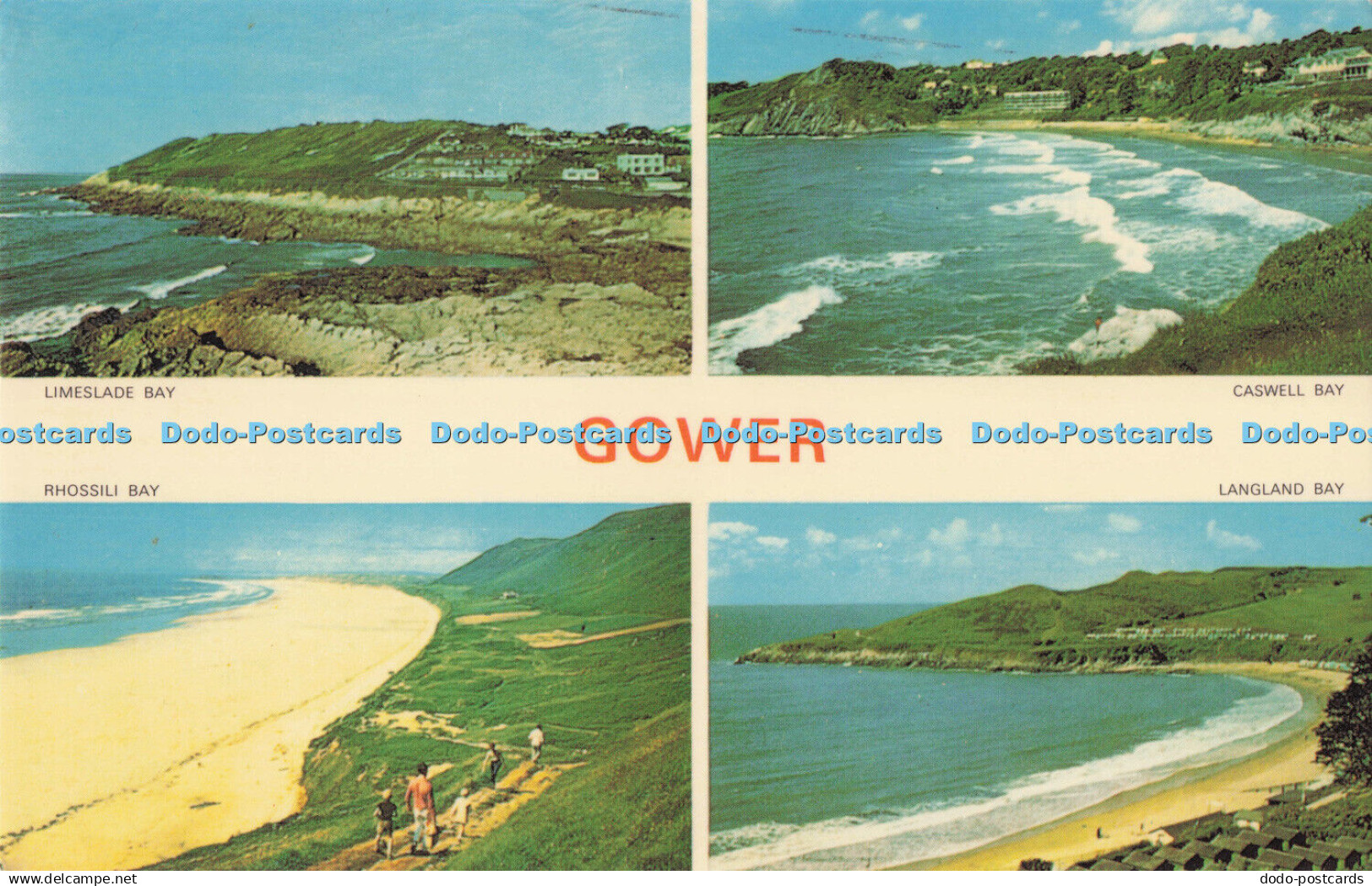 R718749 Gower Caswell Bay Langland Bay Jarrold Norwich England PM West Glamorgan