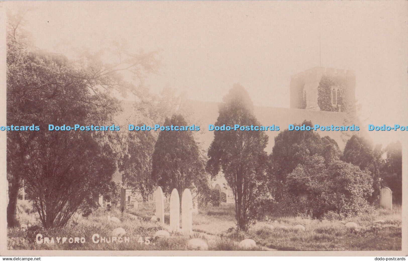 R721956 Crayford Church Geo Cook Kent Postcard