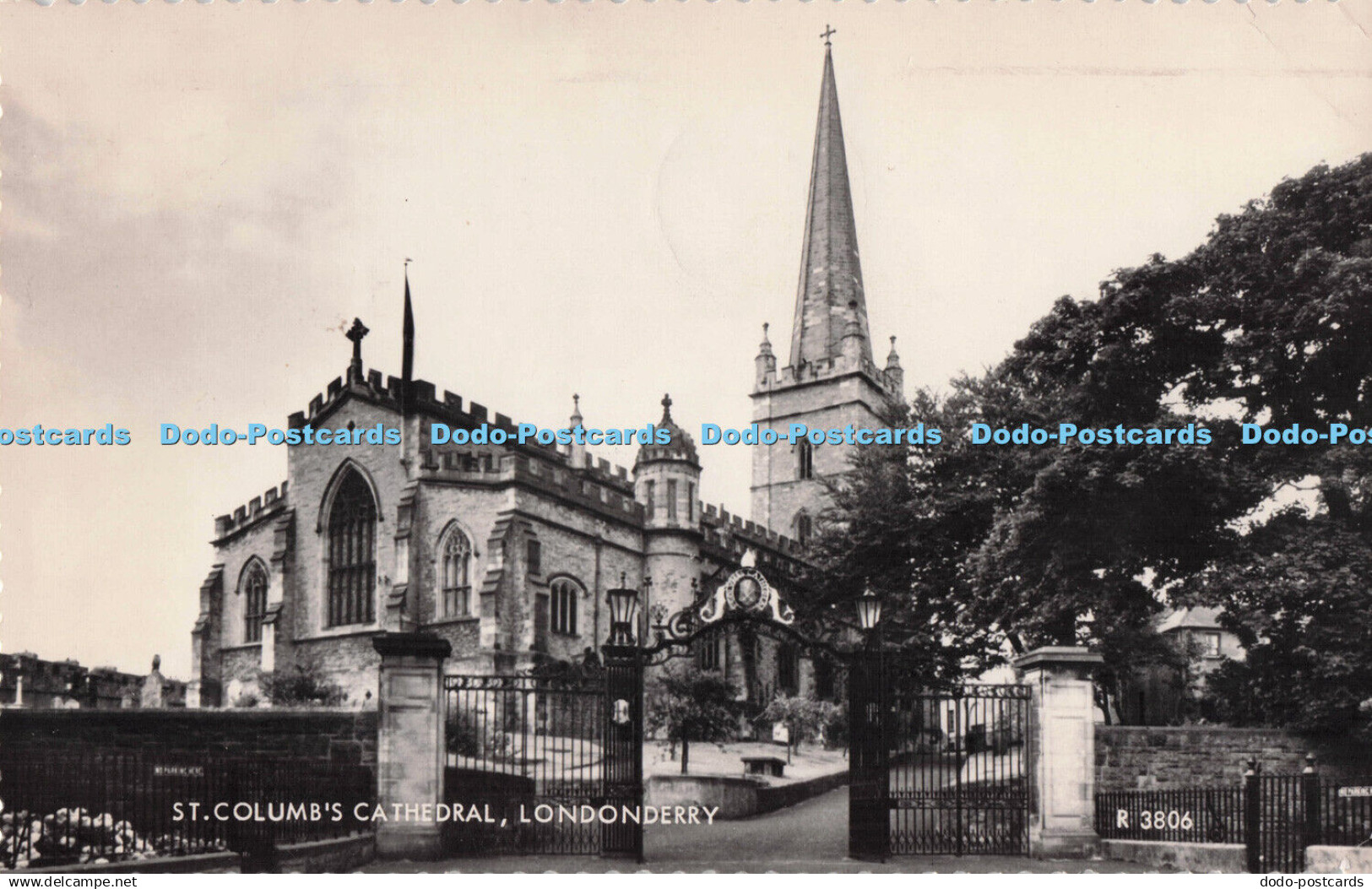 R723687 Londonderry St Columb Cathedral Valentine RP 1965