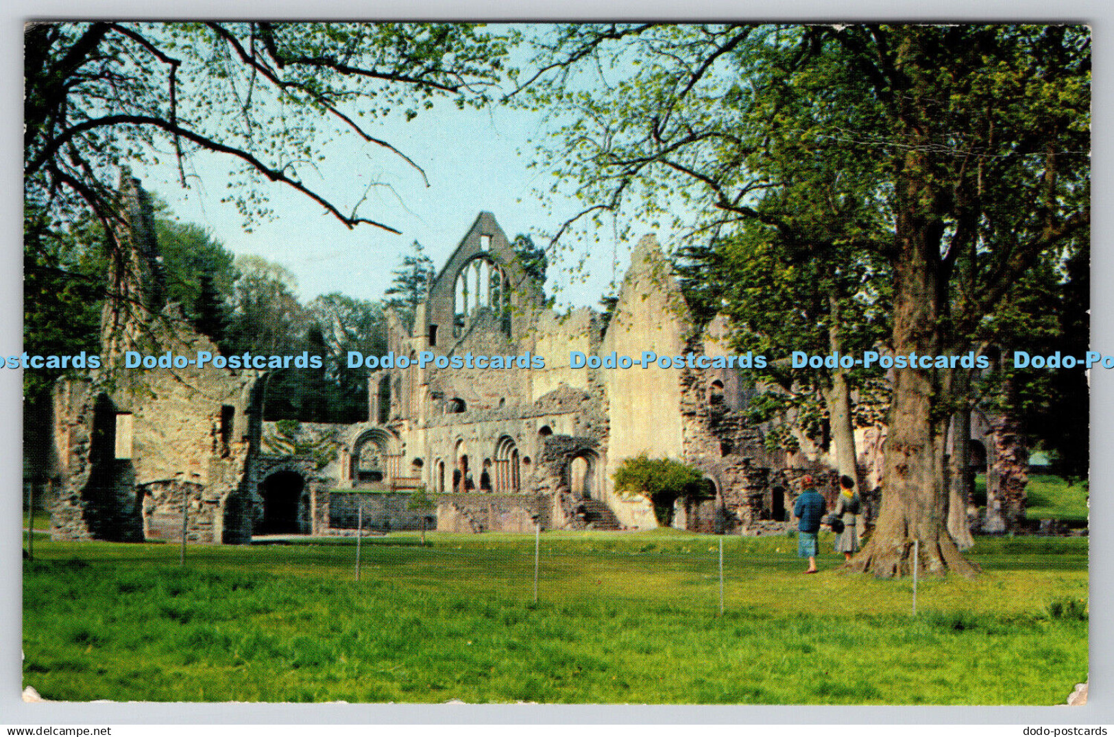 R739166 Berwickshire Dryburgh Dryburgh Abbey E T W Dennis Scarborough PM Edinbur