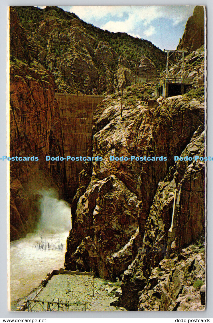 R743144 Buffalo Bill Dam Wyoming Shoshone Distributing Co Plastichrome PM Cody W