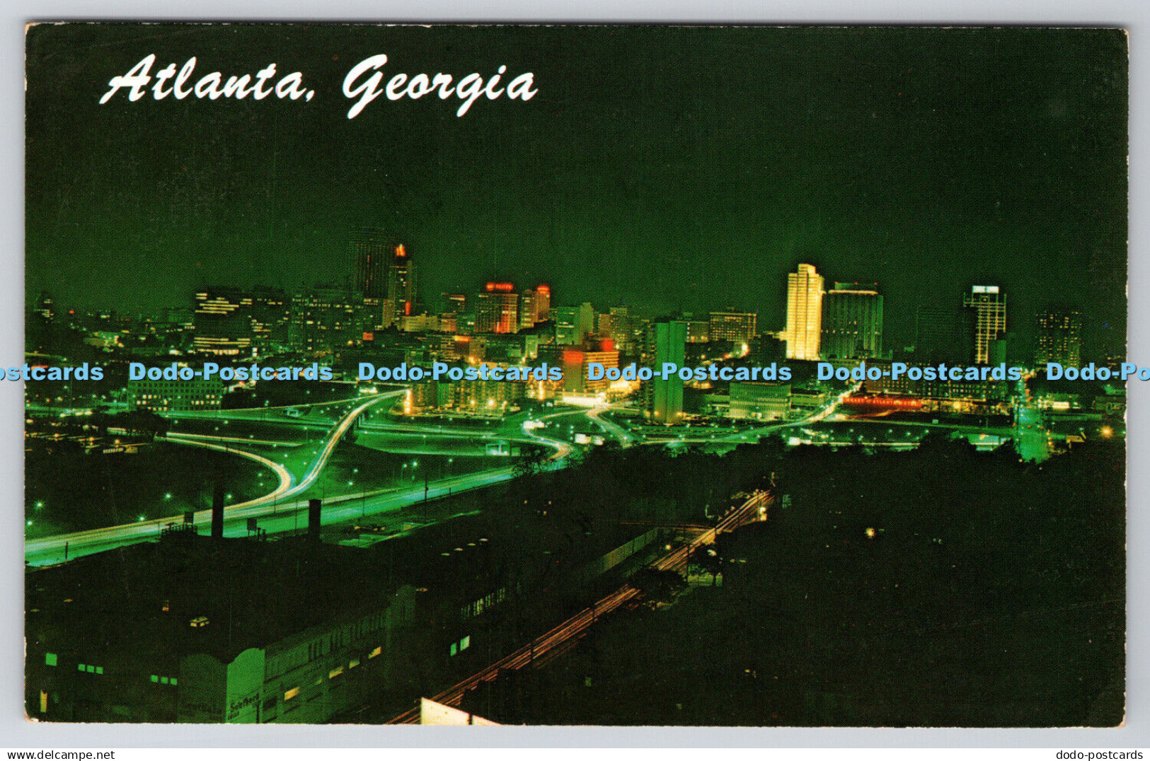 R744586 Atlanta Georgia Night View of Ultra Modern Metropolitan Atlanta Peachtre