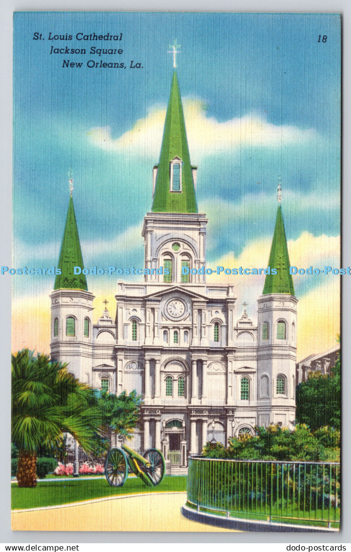 R745579 La New Orleans Jackson Square St Louis Cathedral Louisiana News Co