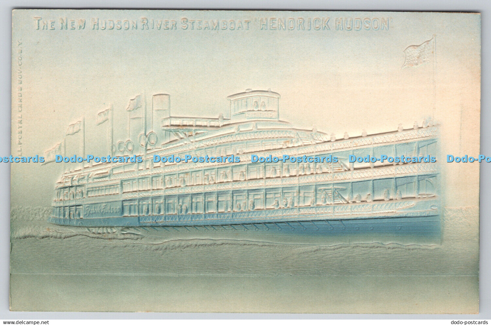 R760335 The New Hudson River Steamboat Hendrick Hudson Ill Postal Card and Nov N