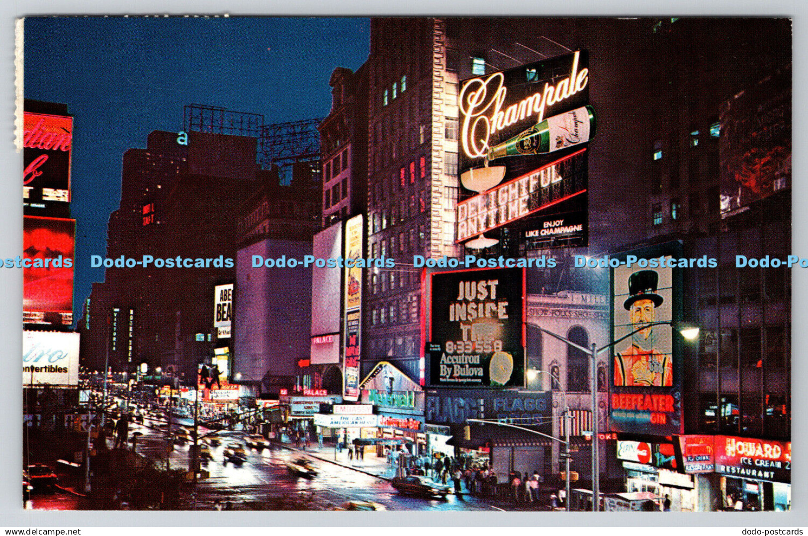 R762341 Broadway and 46th St New York Time Square Nester Map and Guide Corp PM N