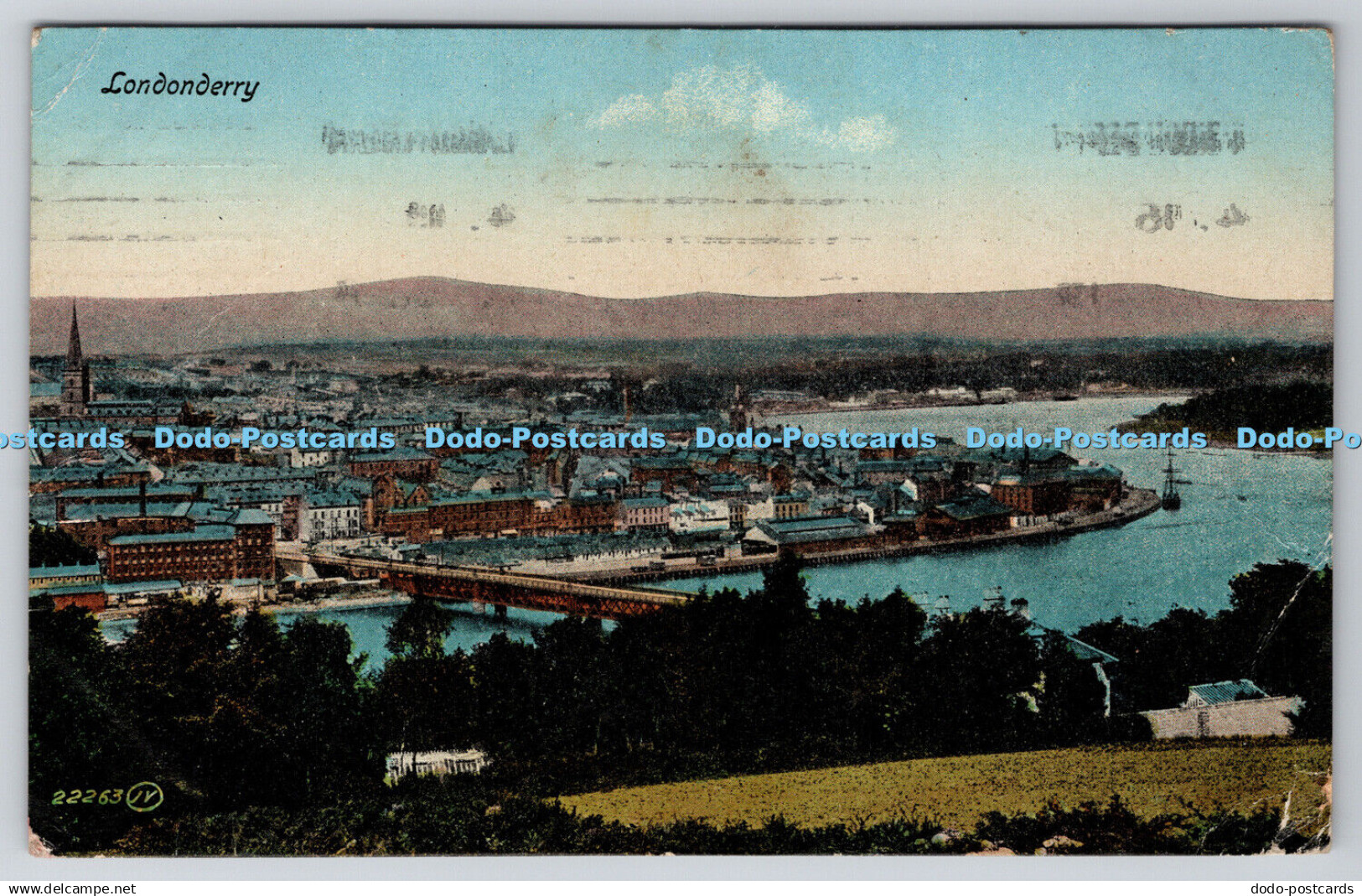 R767172 Londonderry Valentine Postcard