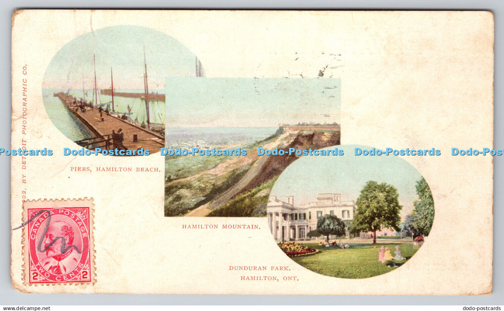 R767932 Hamilton Beach Piers Hamilton Mountain Private Mailing Card Multi View