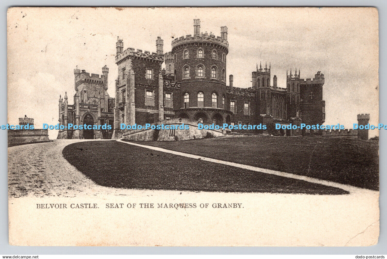 R768989 Belvoir Castle Seat of the Marquess of Granby Tuck View Series 533 PM Se