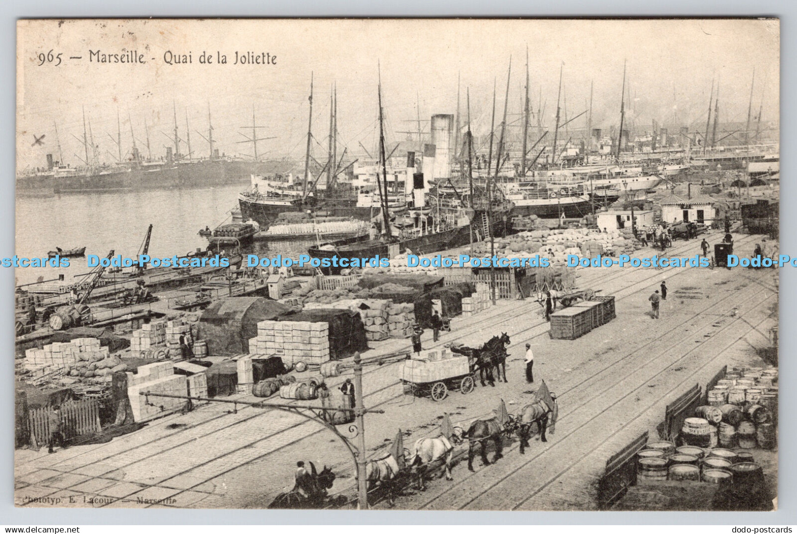 R772619 Marseille Quai de la Joliette E Lacour 1908