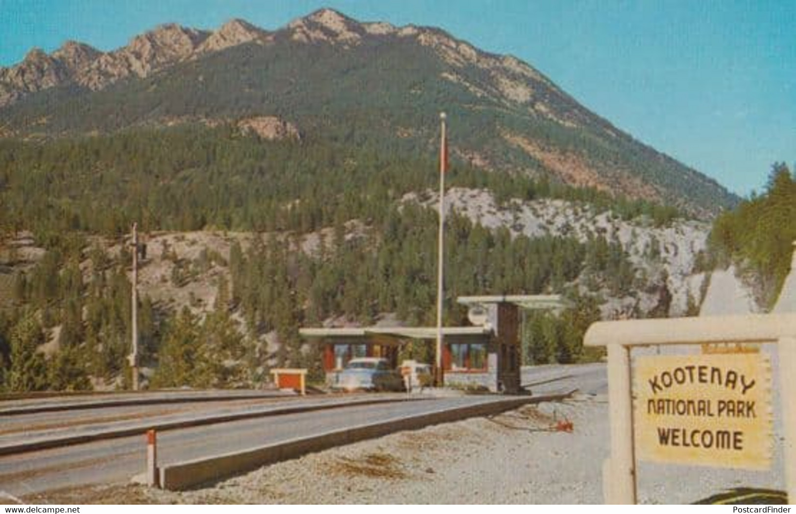 Radium Hot Springs Entrance Postcard