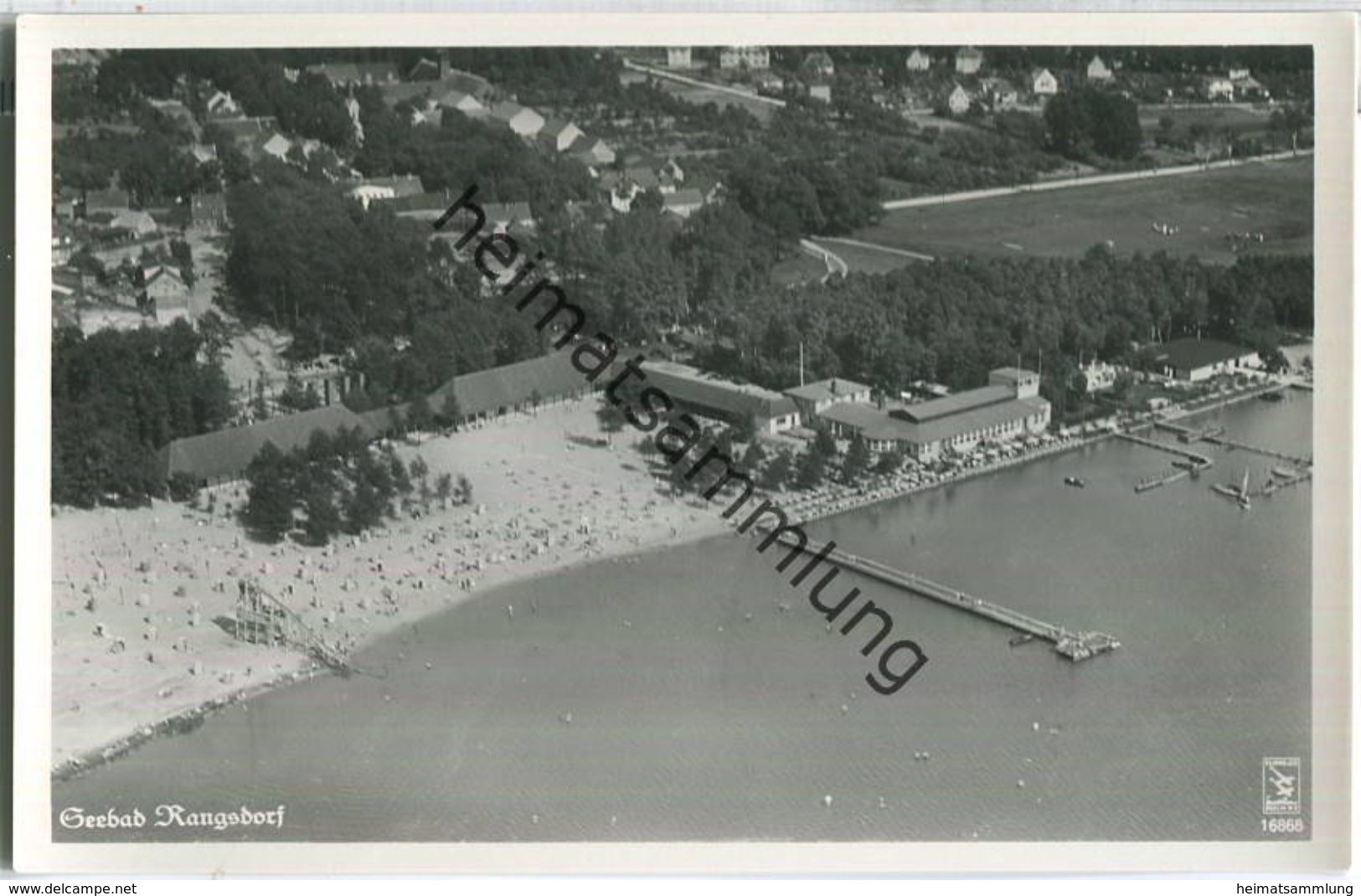 Rangsdorf - Fliegeraufnahme - Foto-Ansichtskarte - Verlag Klinke & Co. Berlin