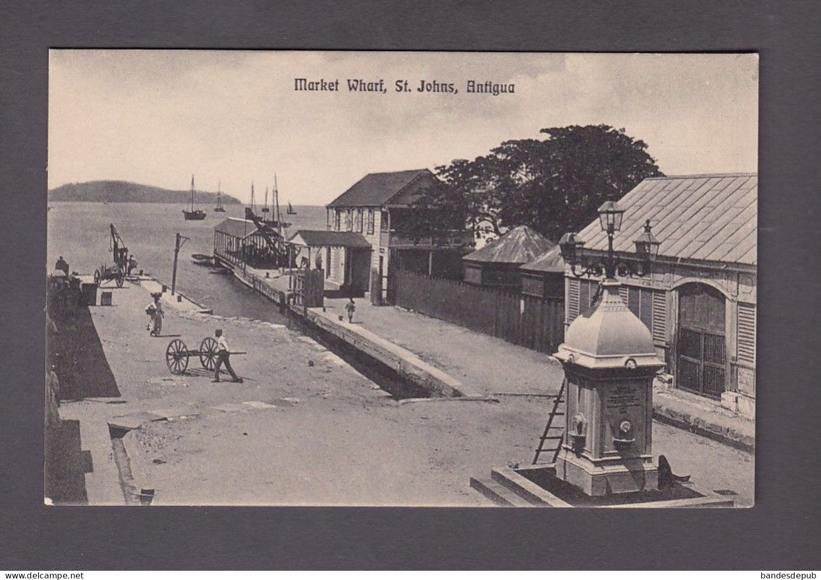 Rare Antilles Antigua & Barbuda Market Wharf St Johns ( 54830)