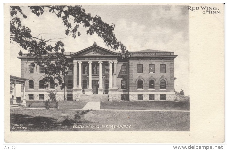 Red Wing MN Minnesota, Seminary Building, Architecture, c1900s Vintage Postcard