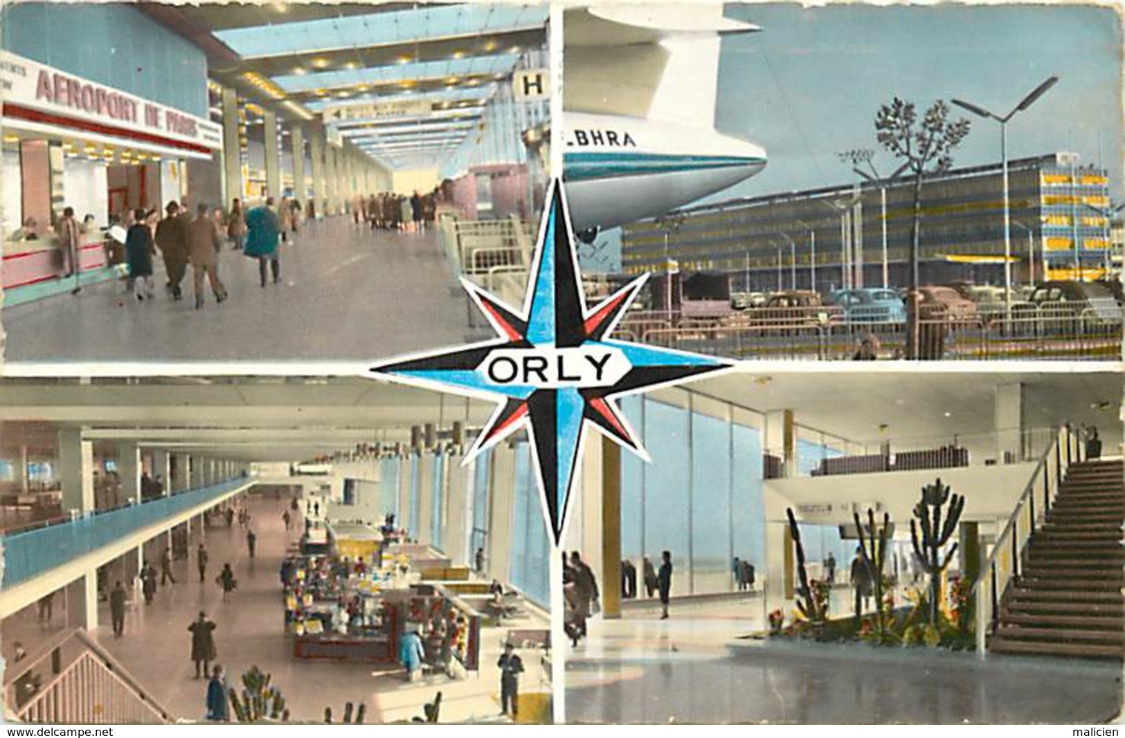 -ref-R154- val de marne - orly - le nouvel aeroport de paris - aeroports - souvenir de.. - multi vues - aviation -