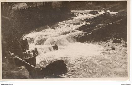 UK On the Tarrel BRECON, mint (small tear at top) RP postcard 1933 (O. Jackson)