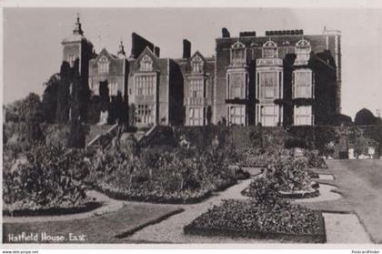 Hatfield House East Gardens Hertfordshire Real Photo Postcard