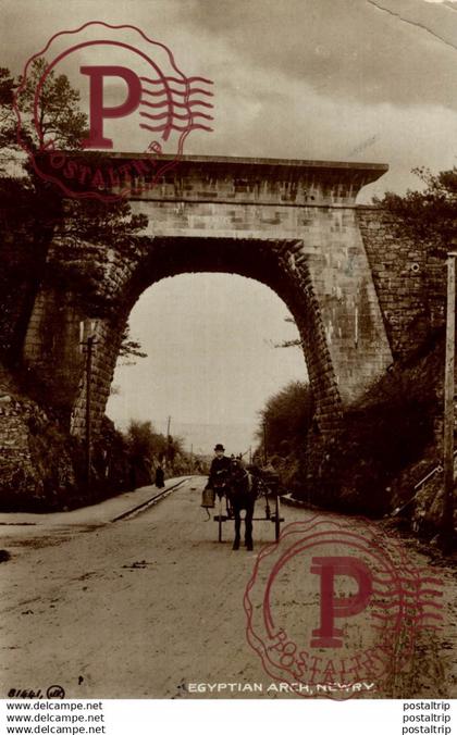 REAL PHOTO POSTCARD EGYPTIAN ARCH NEWRY