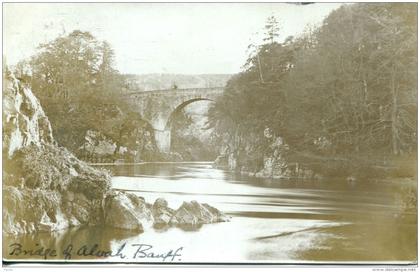 N°29886 -cpa bridge Alvah Banff