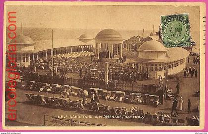 20342 - GREAT BRITAIN - VINTAGE POSTCARD - Hastings, New Bandstand