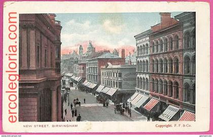 20352 - GREAT BRITAIN - VINTAGE POSTCARD - Birmingham, New Street