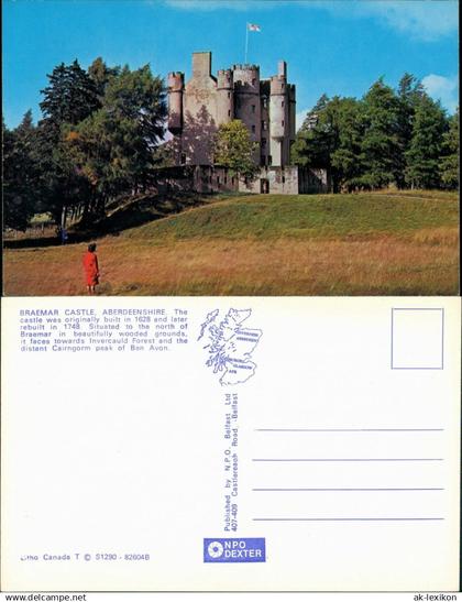 Aberdeen BRAEMAR CASTLE, ABERDEEN SHIRE/Burg Ansicht Schottland 1975