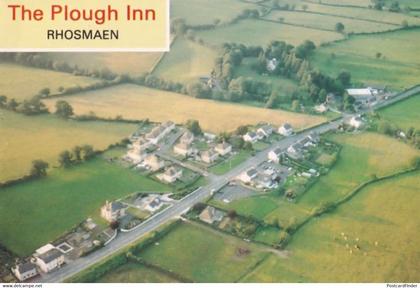 The Plough Inn Map Aerial Llandeilo Carmarthenshire Wales Postcard