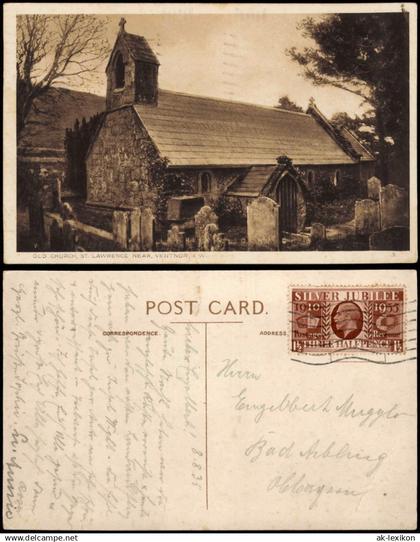 Ventnor (Isle of Wight) Ventnor (Isle of Wight) OLD CHURCH  LAWRENCE NEAR  1935