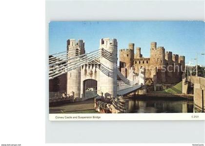 72399020 Gwynedd Wales Conwy Castle and Suspension Bridge Gwynedd