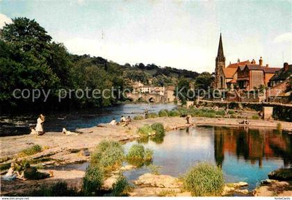 72893010 Denbighshire Llangollen from the River Dee