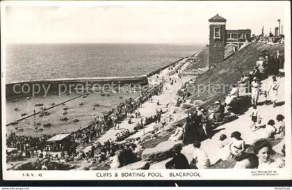 72011142 Blackpool Cliffs and Boating Pool Blackpool