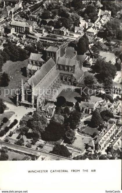 72409024 Hampshire South East England Winchester Cathedral from Air Hampshire So