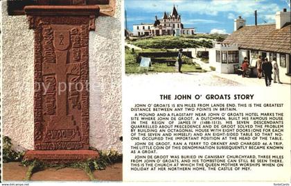 72409033 Caithness Sutherland The John O`Groats Story Grave