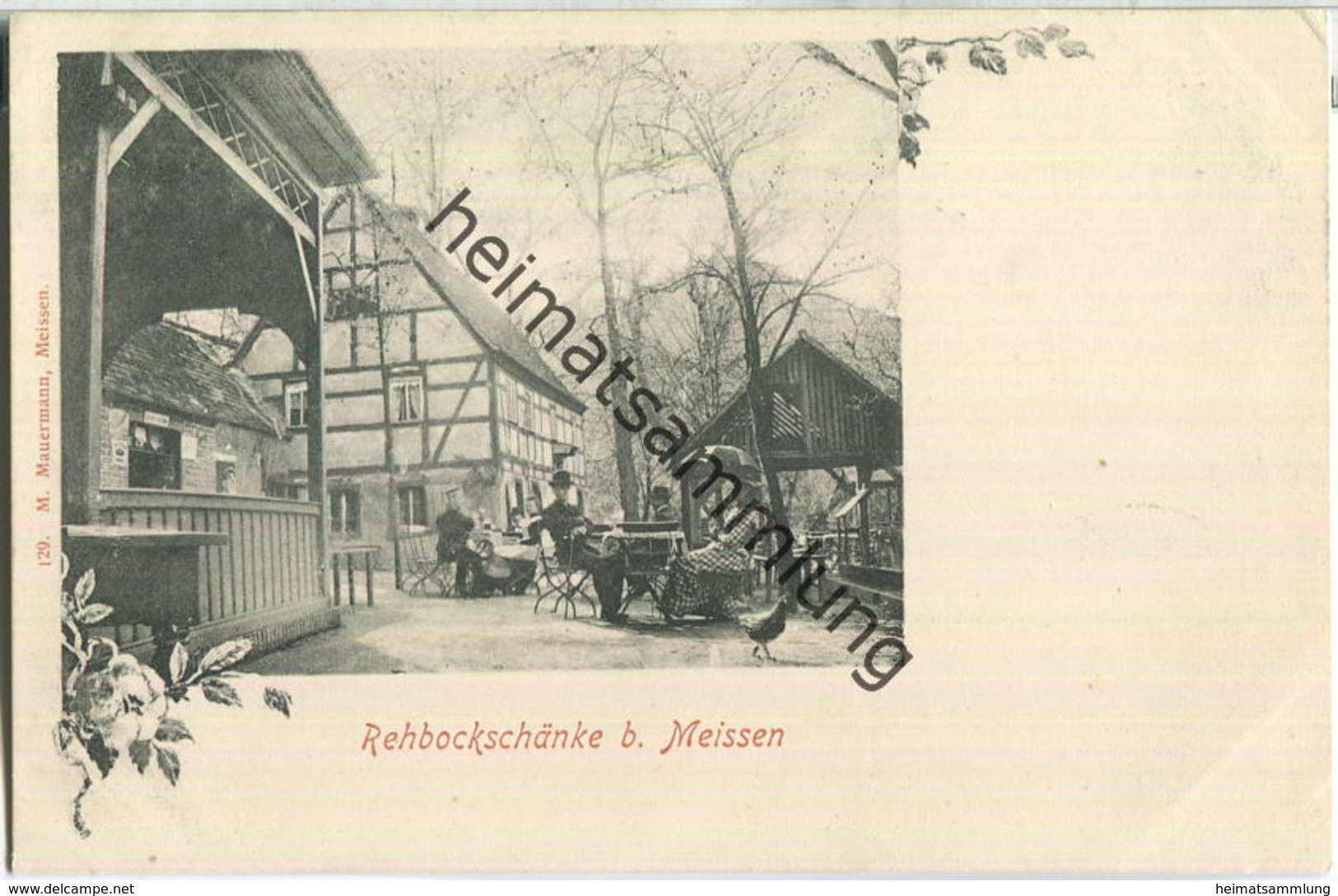 Rehbockschänke bei Meissen - Verlag M. Mauermann Meissen ca. 1900