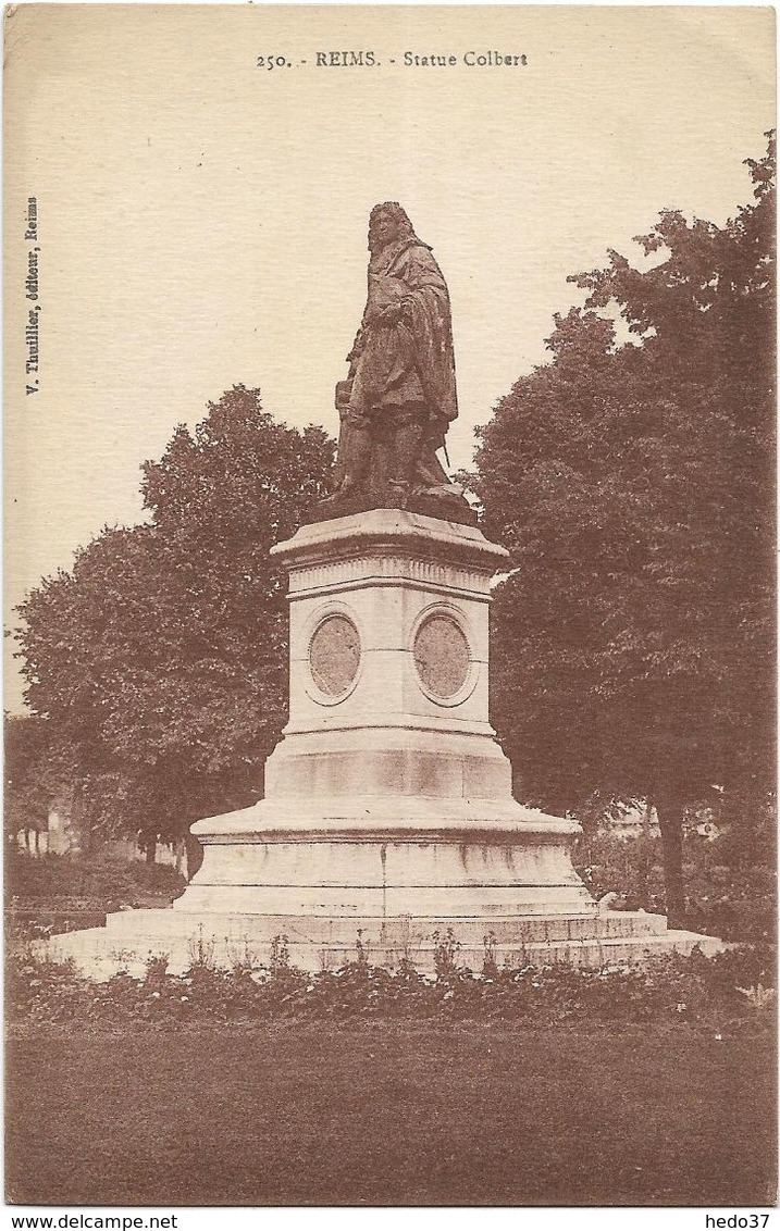 Reims - Statue Colbert