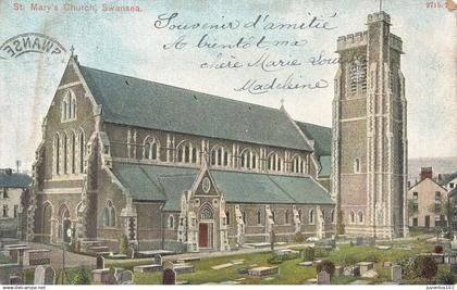 CPA St.Mary church,Swansea-Timbre      L3088