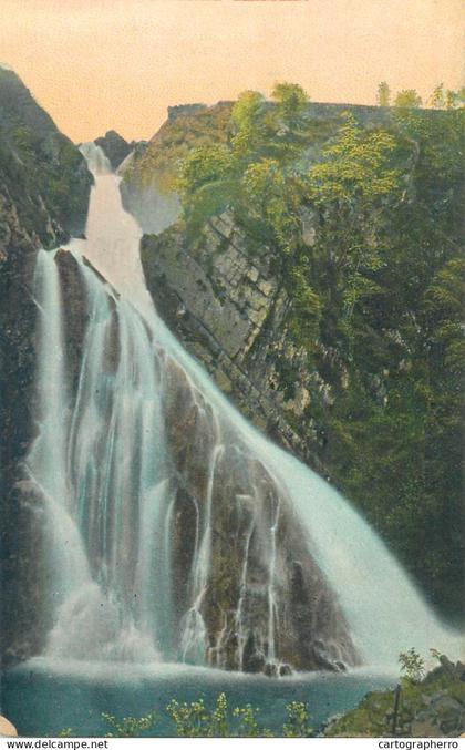 Llanberis Waterfall, Wales, near Llyn Padarn Lake in Snowdonia