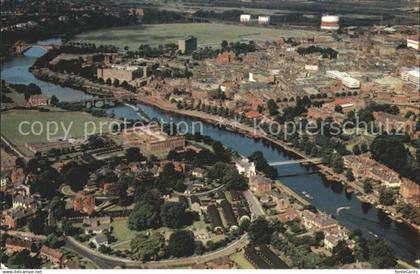 72017577 Chester Cheshire Air view Chester