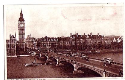 CARTE POSTALE DU  PONT DE LONDRES