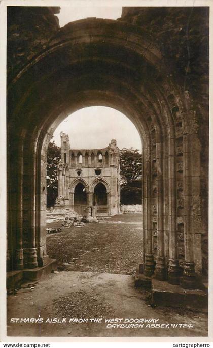 United Kingdom Scotland Berwickshire Dryburgh abbey St. Mary's aisle