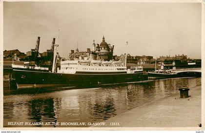 Royaume-Uni - Ecosse - Bateaux - Lanarkshire - Glasgow - Belfast Steamers at the Broomielaw - état