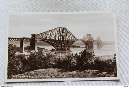 Cpsm 1949, Queensfery, the forth bridge, Ecosse