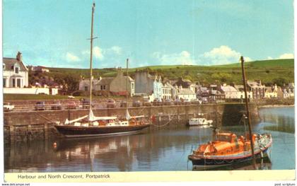 Royaume-Uni - Ecosse - Harbourg and north Crescent - Portpatrick - VOIR ETAT