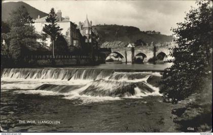 10990098 Llangollen Bruecke Weir Denbighshire