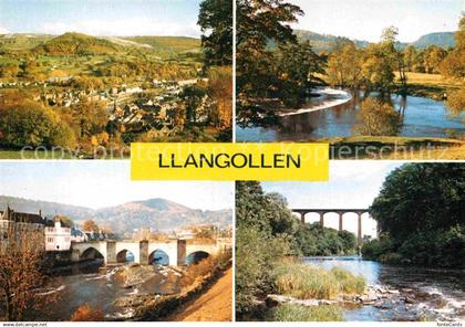 72785853 Llangollen Fliegeraufnahme Panorama Bruecken Denbighshire